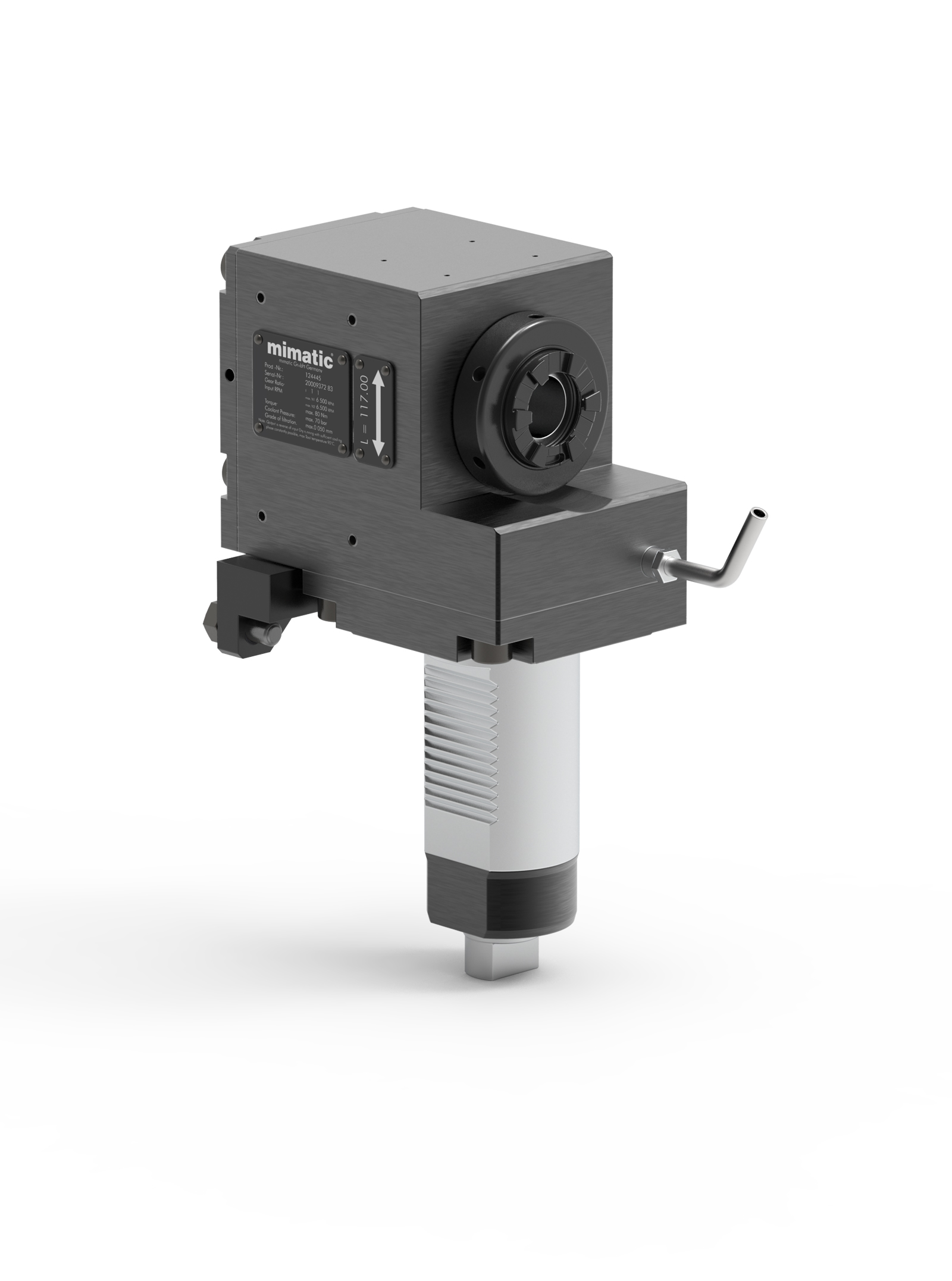 Angetriebenes Werkzeug VDI50 Winkel-Einheit 90°, versetzt Angetriebenes Werkzeug VDI50 Winkel-Einheit 90°, versetzt