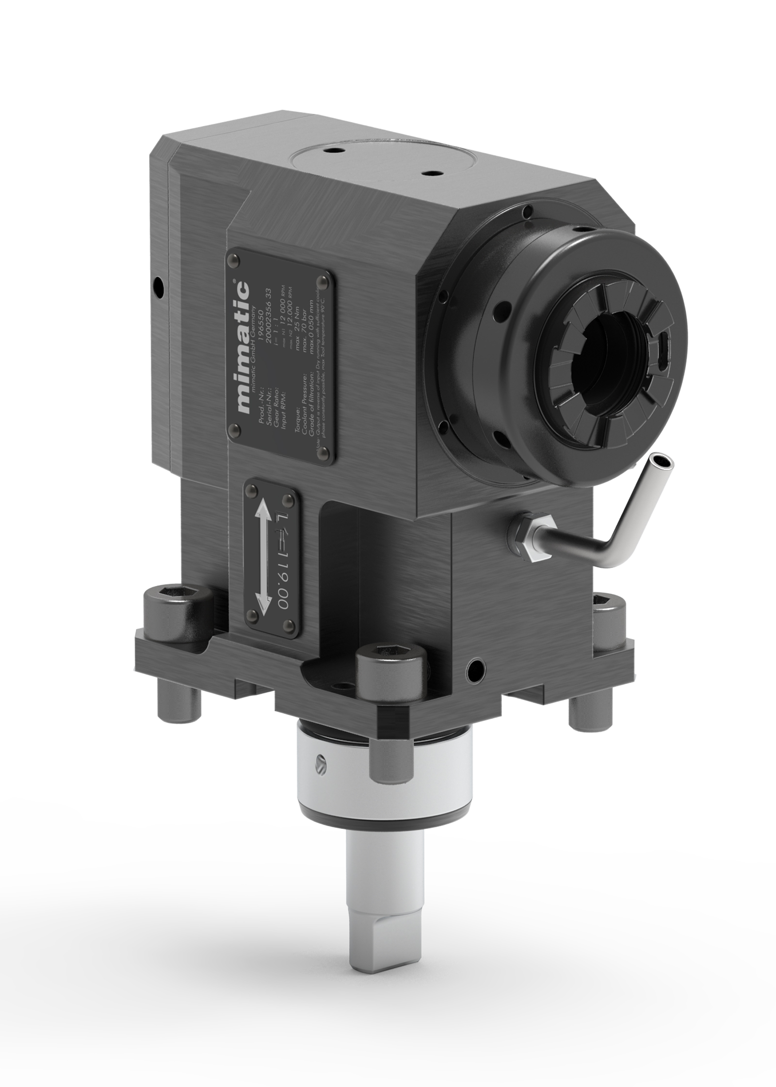 Angetriebenes Werkzeug BMT40 Winkel-Einheit 90° Angetriebenes Werkzeug BMT40 Winkel-Einheit 90°