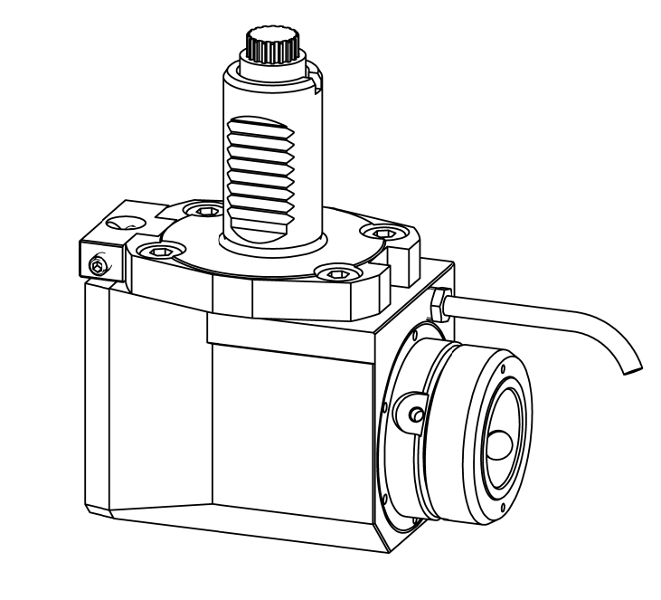 Angetriebenes Werkzeug VDI30 DIN5480
Winkel-Einheit 90°