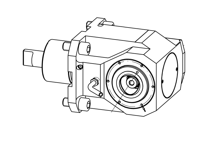 Angetriebenes Werkzeug BMT60 Winkel-Einheit 90° Angetriebenes Werkzeug BMT60 Winkel-Einheit 90°