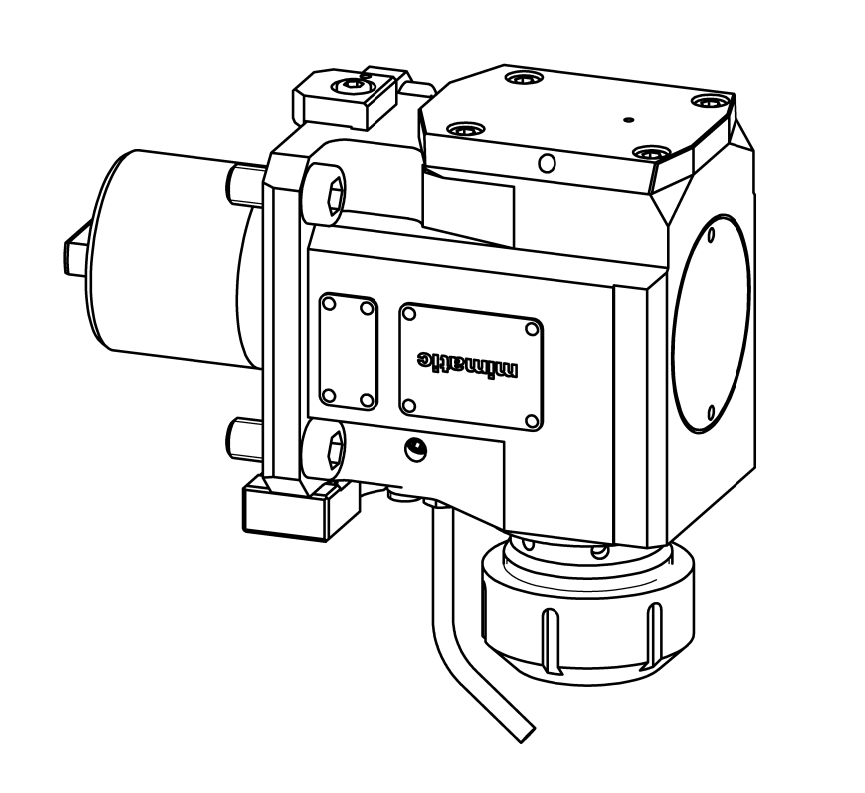Angetriebenes Werkzeug BMT60 Winkel-Einheit 90°