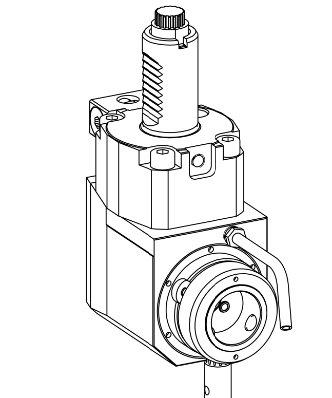 Angetriebenes Werkzeug VDI30 DIN5480
Winkel-Einheit 90° Angetriebenes Werkzeug VDI30 DIN5480
Winkel-Einheit 90°