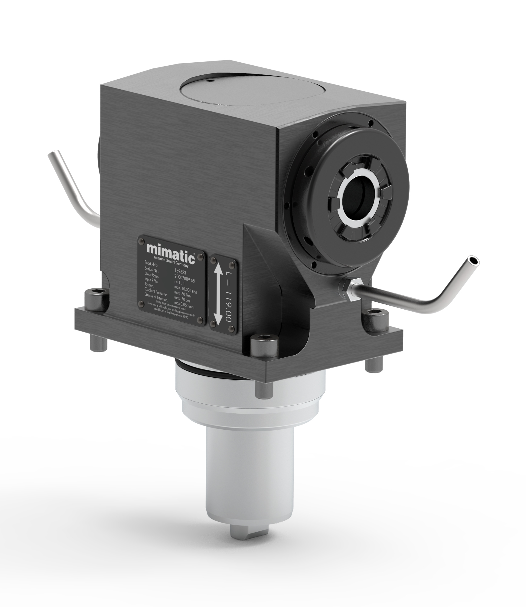 Angetriebenes Werkzeug BMT68 Winkel-Einheit 90°, 2-Spindler Angetriebenes Werkzeug BMT68 Winkel-Einheit 90°, 2-Spindler