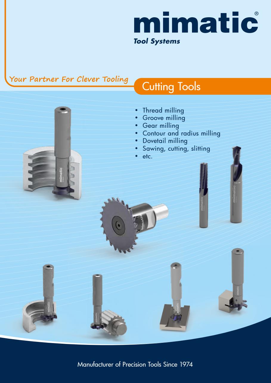 mimatic catalogue Cutting Tools
E09