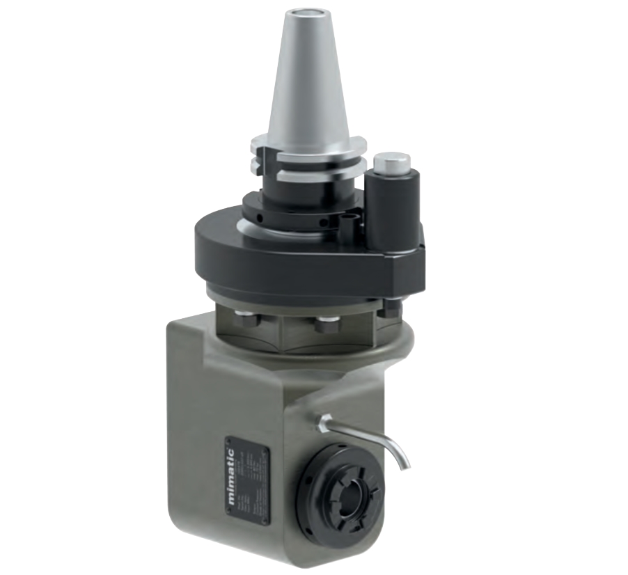 Winkelkopf 90°, zurückversetzt, CAT40, Drehmomentabstützung nach ISO9524 Winkelkopf 90°, zurückversetzt, CAT40, Drehmomentabstützung nach ISO9524