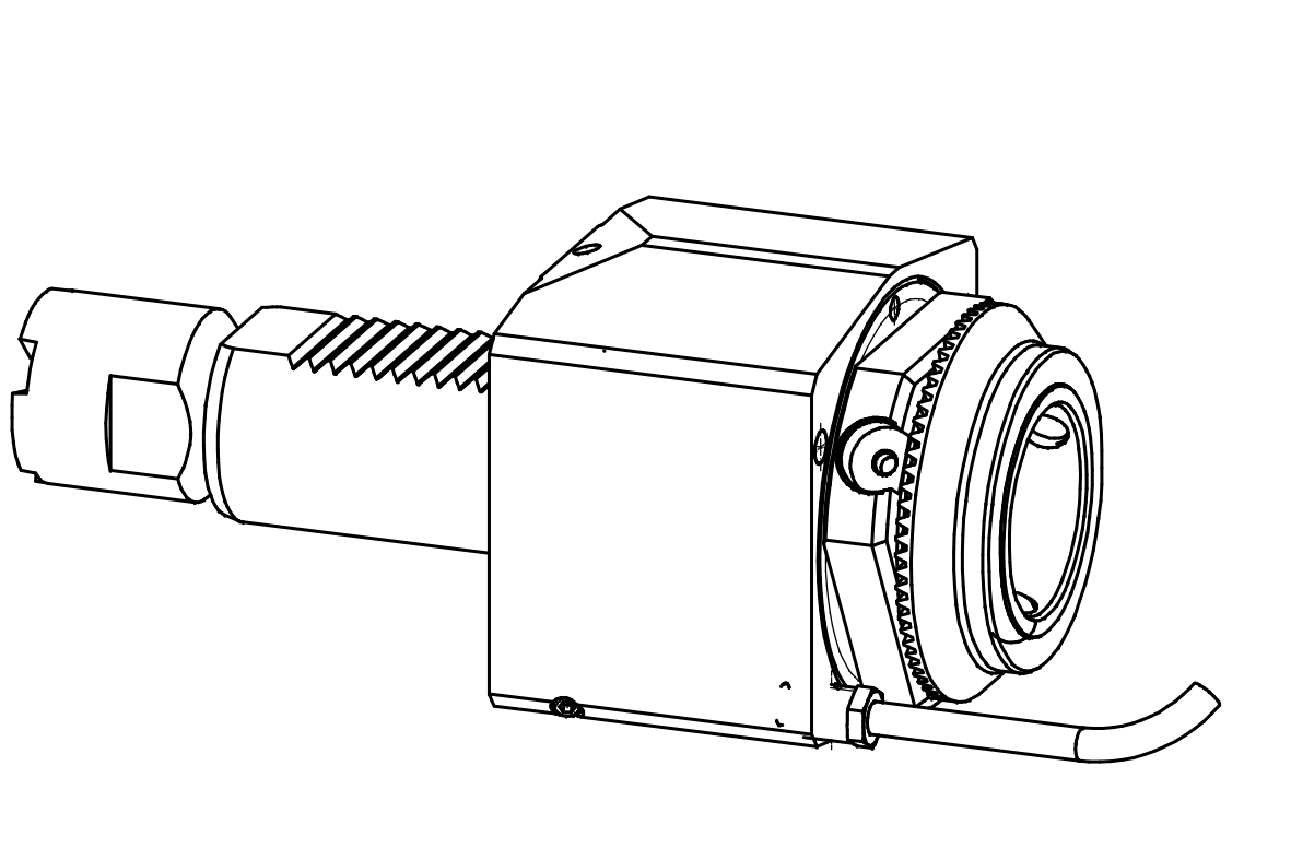 Angetriebenes Werkzeug VDI40 Gerade Einheit Angetriebenes Werkzeug VDI40 Gerade Einheit