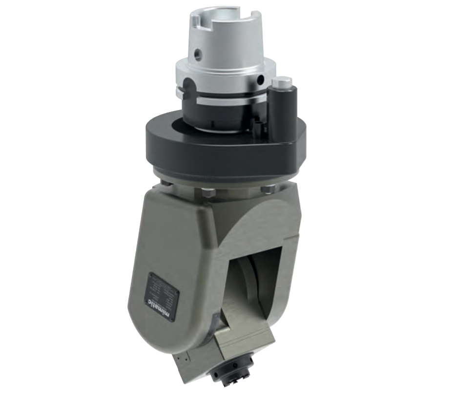 Winkelschwenkeinheit 0-98°, HSK100, Drehmomentabstützung nach ISO9524