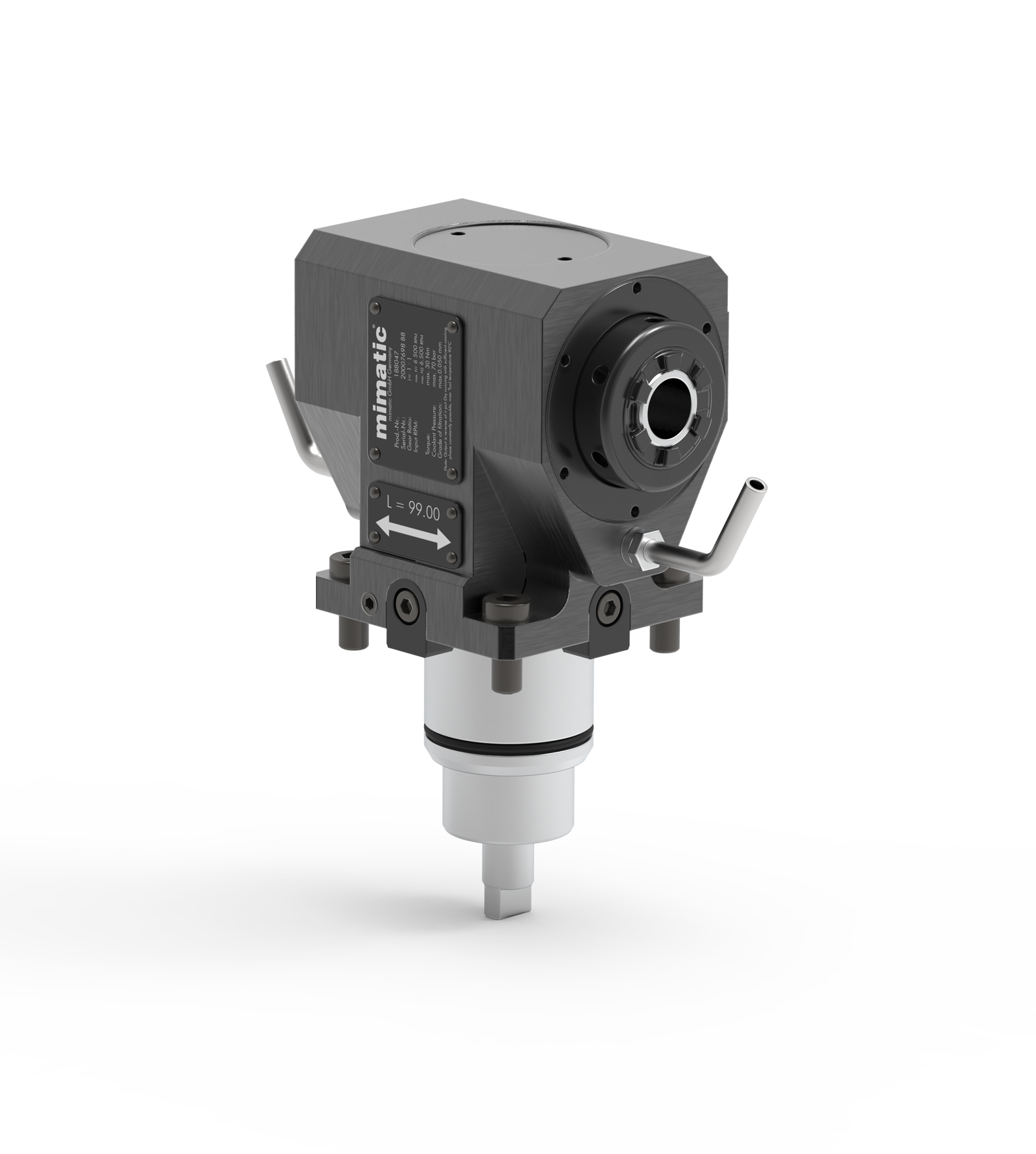 Angetriebenes Werkzeug BMT45 Winkel-Einheit 90°, 2-Spindler Angetriebenes Werkzeug BMT45 Winkel-Einheit 90°, 2-Spindler