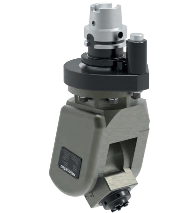 Winkelschwenkeinheit 0-98°, HSK63, Drehmomentabstützung nach ISO9524