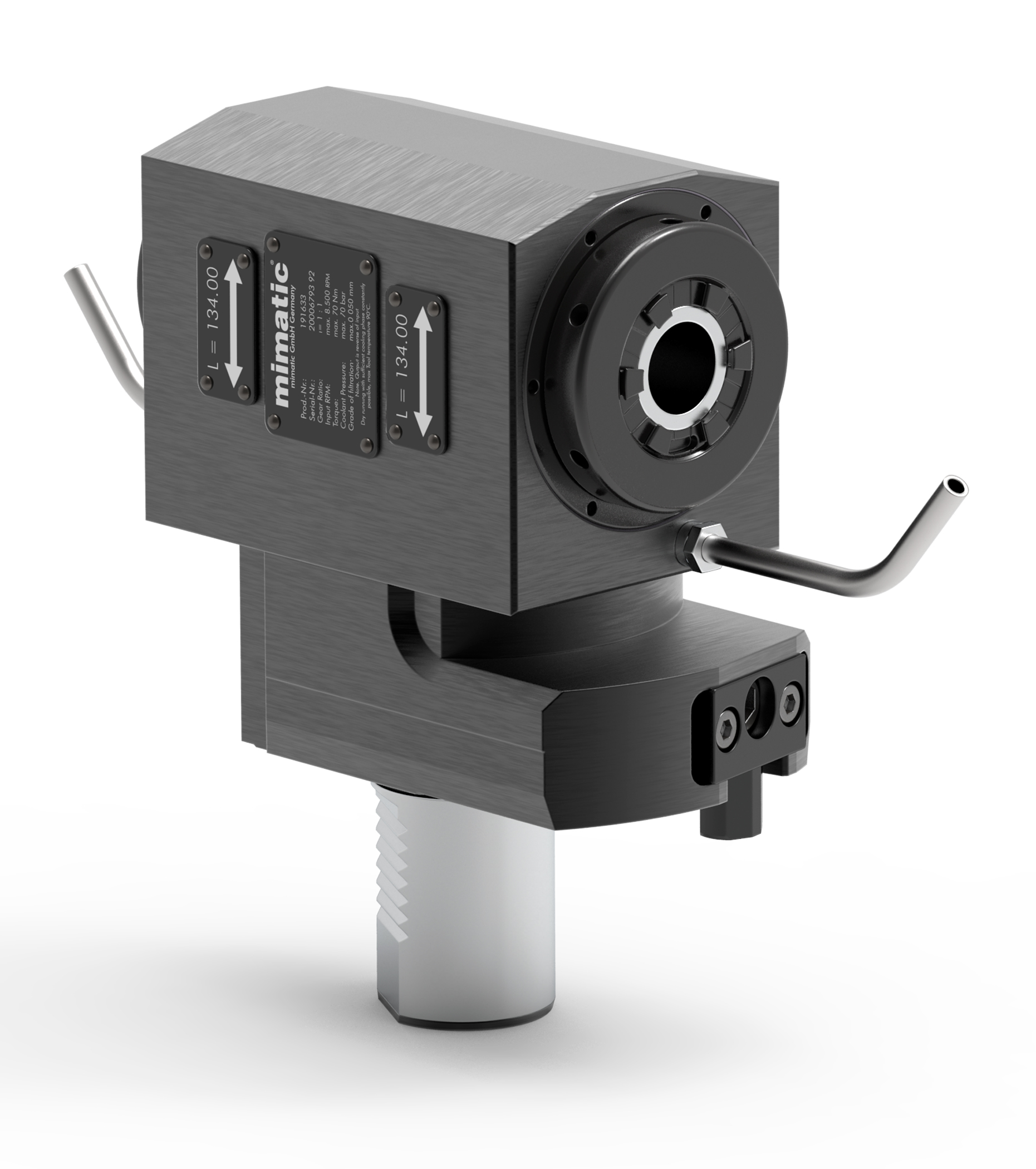 Angetriebenes Werkzeug VDI40 Winkel-Einheit 90°, 2-Spindler Angetriebenes Werkzeug VDI40 Winkel-Einheit 90°, 2-Spindler