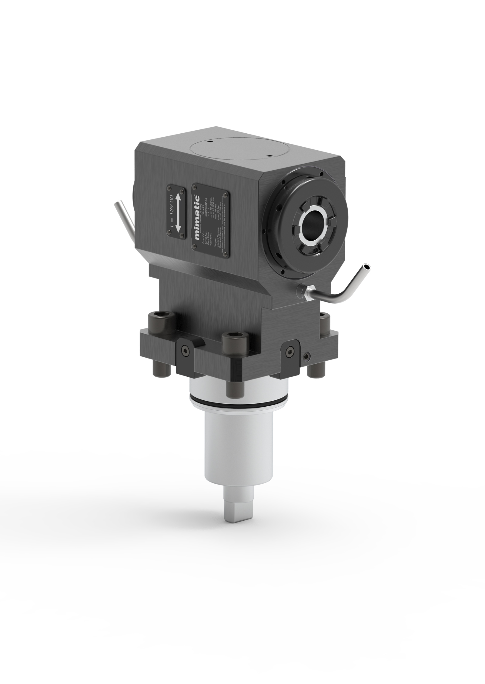 Angetriebenes Werkzeug BMT65 Winkel-Einheit 90°, 2-Spindler Angetriebenes Werkzeug BMT65 Winkel-Einheit 90°, 2-Spindler