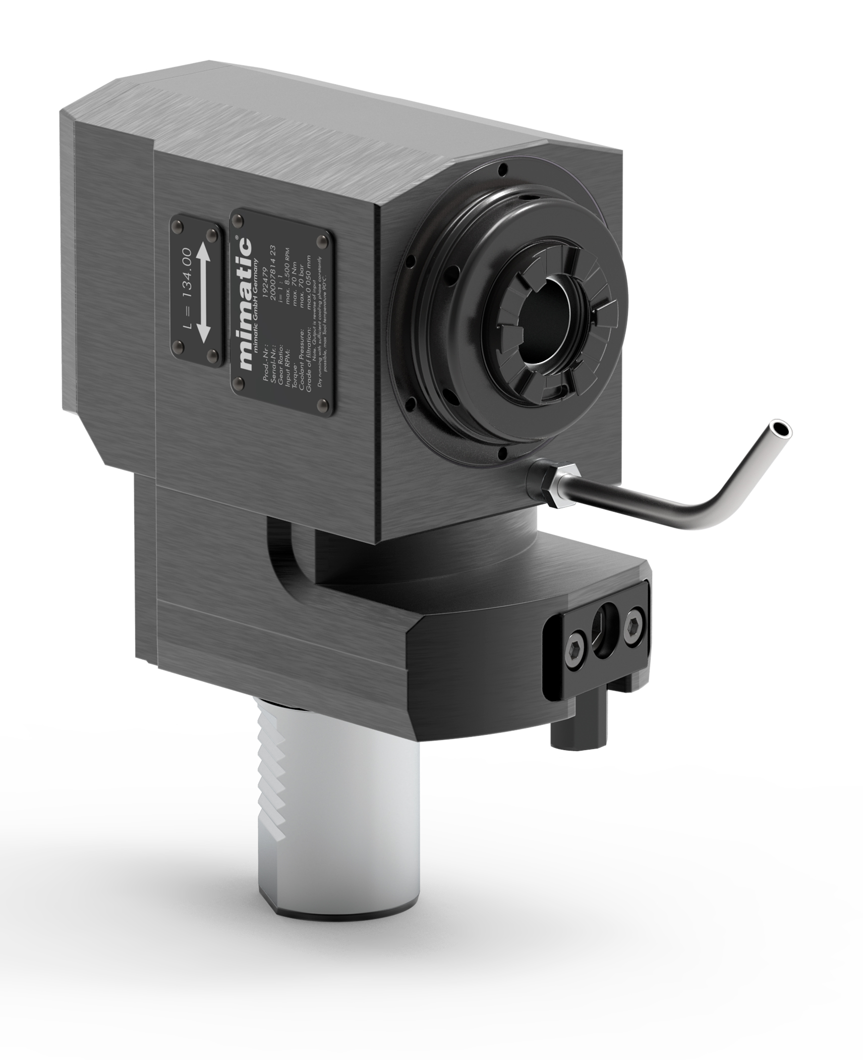 Angetriebenes Werkzeug VDI40 Winkel-Einheit 90° für Gegenspindel Angetriebenes Werkzeug VDI40 Winkel-Einheit 90° für Gegenspindel