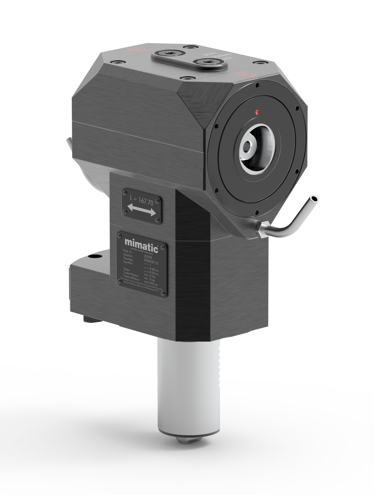 Angetriebenes Werkzeug VDI40 Winkel-Einheit 90°, 2-Spindler Angetriebenes Werkzeug VDI40 Winkel-Einheit 90°, 2-Spindler