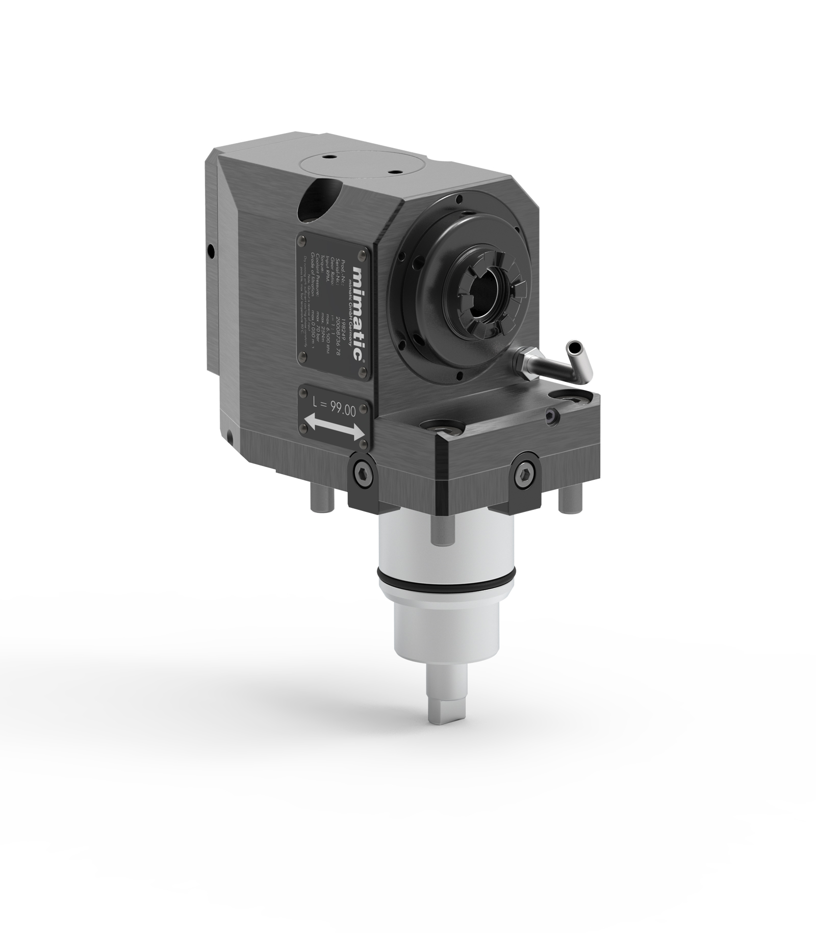 Angetriebenes Werkzeug BMT45 Winkel-Einheit 90°, versetzt Angetriebenes Werkzeug BMT45 Winkel-Einheit 90°, versetzt