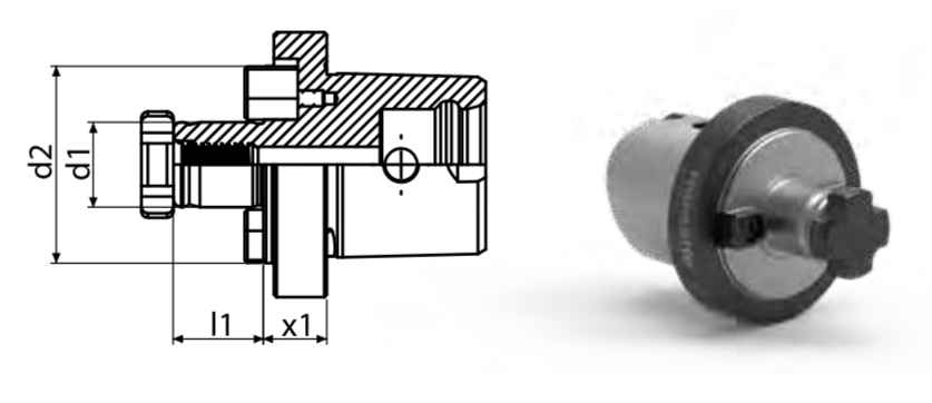 Capto C5 Kombi Fräsdorn ohne Greiferrille Capto C5 Kombi Fräsdorn ohne Greiferrille