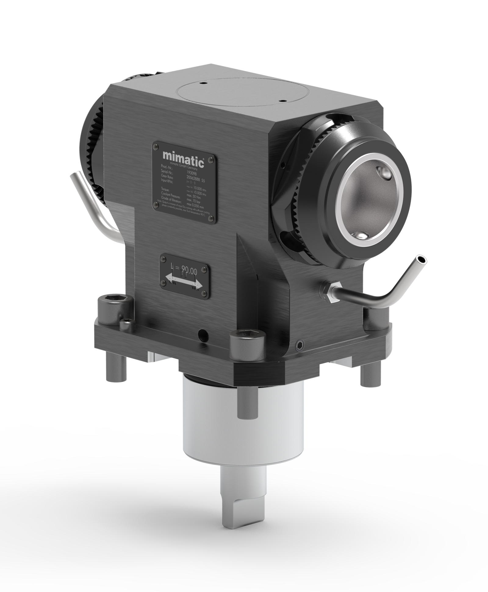 Angetriebenes Werkzeug BMT60 Winkel-Einheit 90°, 2-Spindler