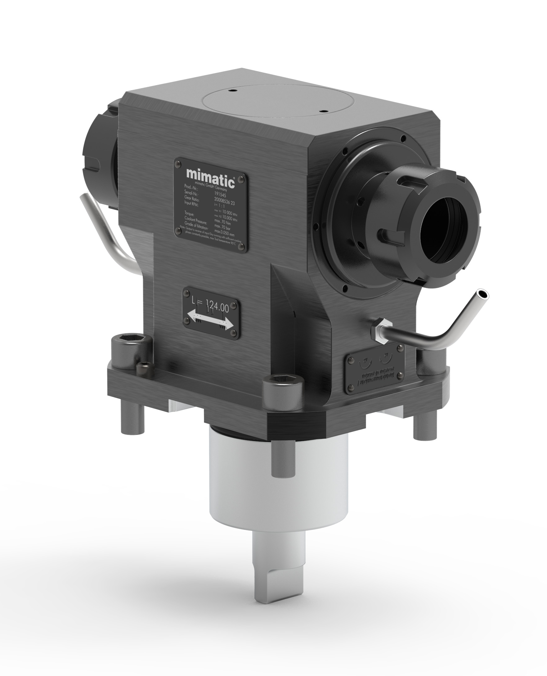 Angetriebenes Werkzeug BMT60 Winkel-Einheit 90°, 2-Spindler Angetriebenes Werkzeug BMT60 Winkel-Einheit 90°, 2-Spindler