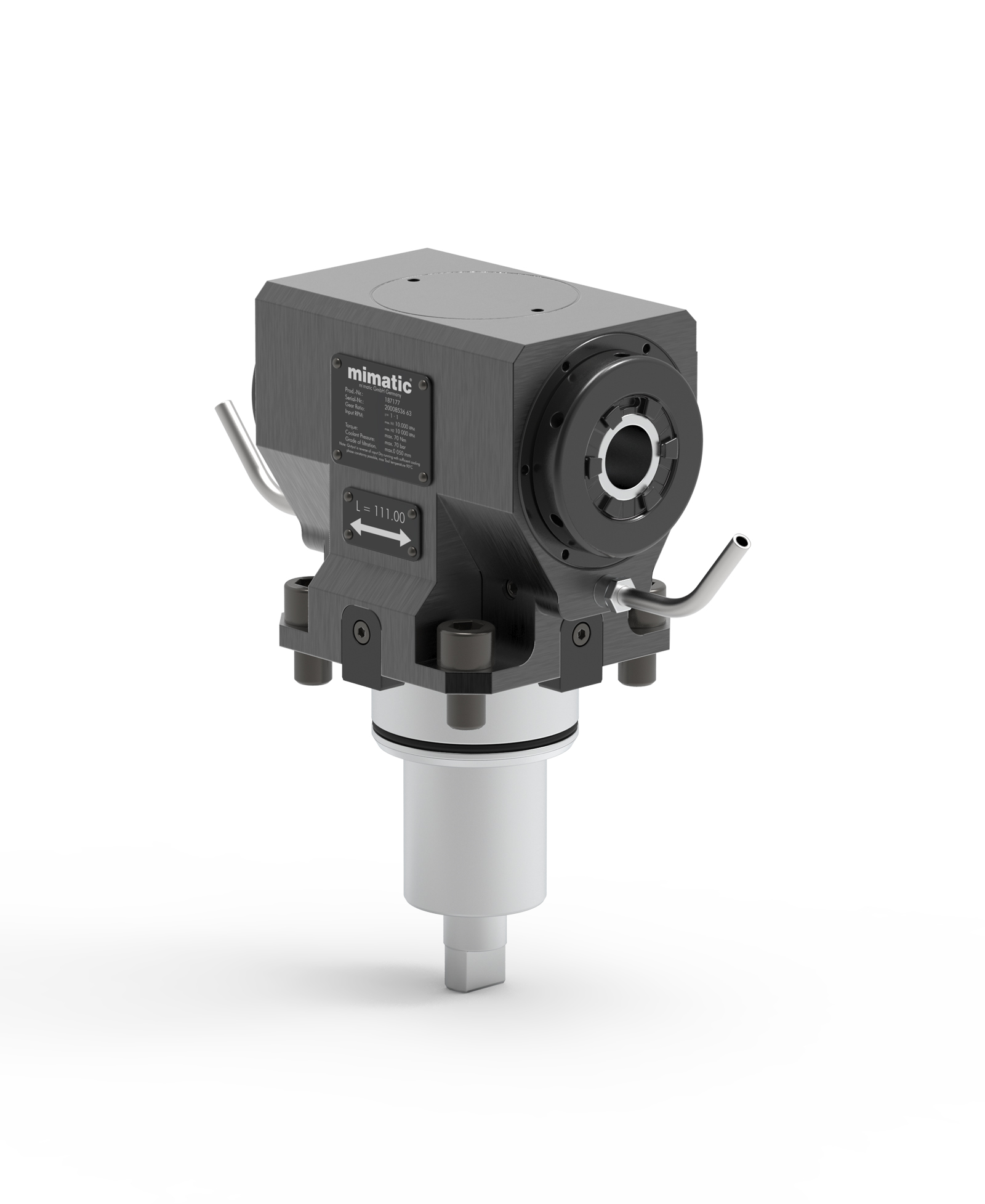 Angetriebenes Werkzeug BMT65 Winkel-Einheit 90°, 2-Spindler Angetriebenes Werkzeug BMT65 Winkel-Einheit 90°, 2-Spindler