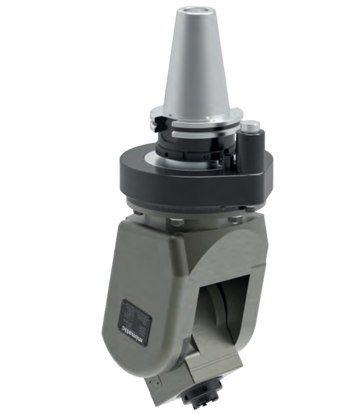 Winkelschwenkeinheit 0-98°, SK50, Drehmomentabstützung nach ISO9524 Winkelschwenkeinheit 0-98°, SK50, Drehmomentabstützung nach ISO9524