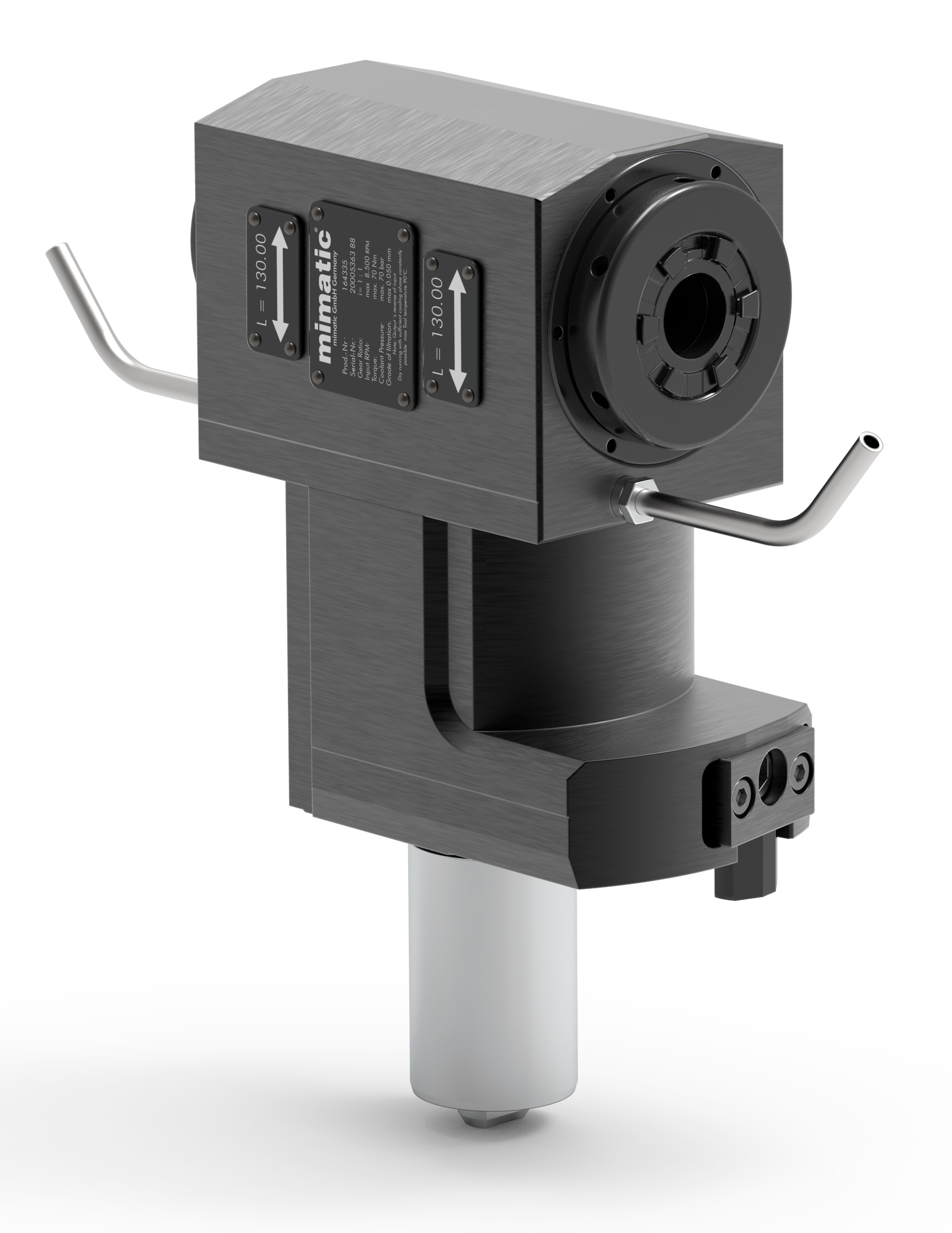 Angetriebenes Werkzeug VDI40 Winkel-Einheit 90°, 2-Spindler Angetriebenes Werkzeug VDI40 Winkel-Einheit 90°, 2-Spindler