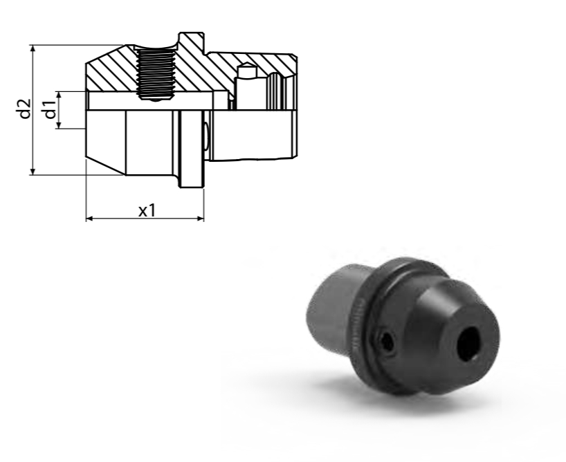 Capto C5 Werkzeugaufnahme DIN 1835-B Weldon Capto C5 Werkzeugaufnahme DIN 1835-B Weldon