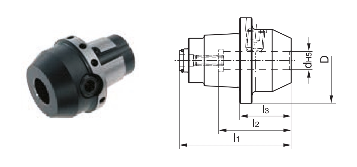 mi 63 Werkzeugaufnahme DIN 1835-E Whistle Notch