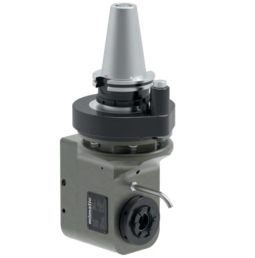 Winkelkopf 90°, zurückversetzt, CAT50, Drehmomentabstützung nach ISO9524 Winkelkopf 90°, zurückversetzt, CAT50, Drehmomentabstützung nach ISO9524