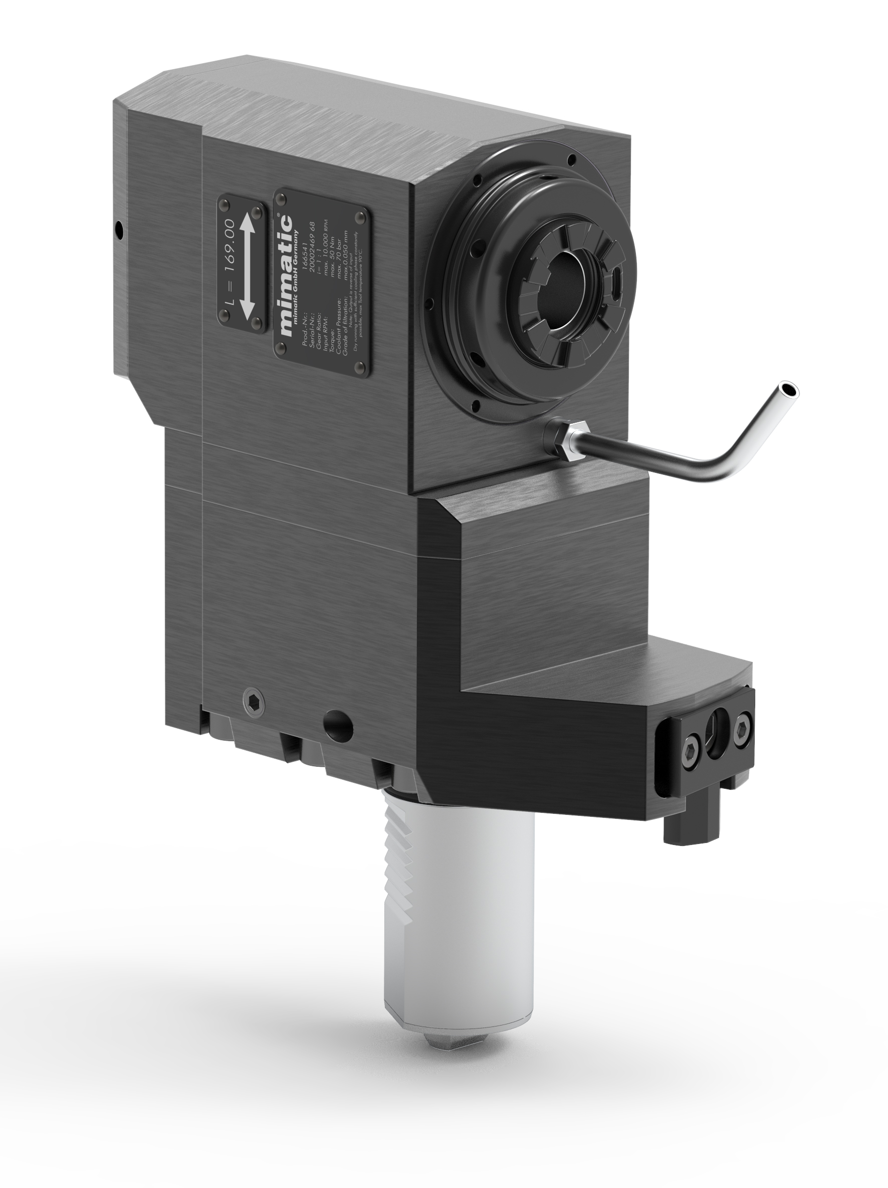 Angetriebenes Werkzeug VDI40 Winkel-Einheit 90°, versetzt für Gegenspindel Angetriebenes Werkzeug VDI40 Winkel-Einheit 90°, versetzt für Gegenspindel