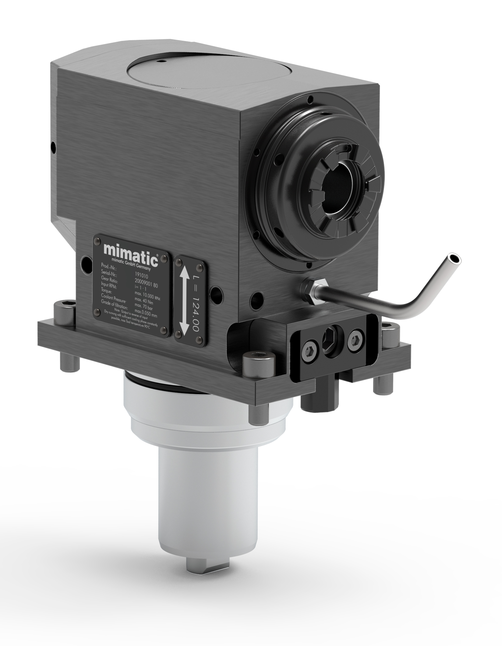Angetriebenes Werkzeug BMT68 Winkel-Einheit 90°, 2-Spindler, versetzt Angetriebenes Werkzeug BMT68 Winkel-Einheit 90°, 2-Spindler, versetzt